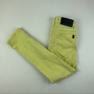Lit Jeans Womens 25 Yellow Slim